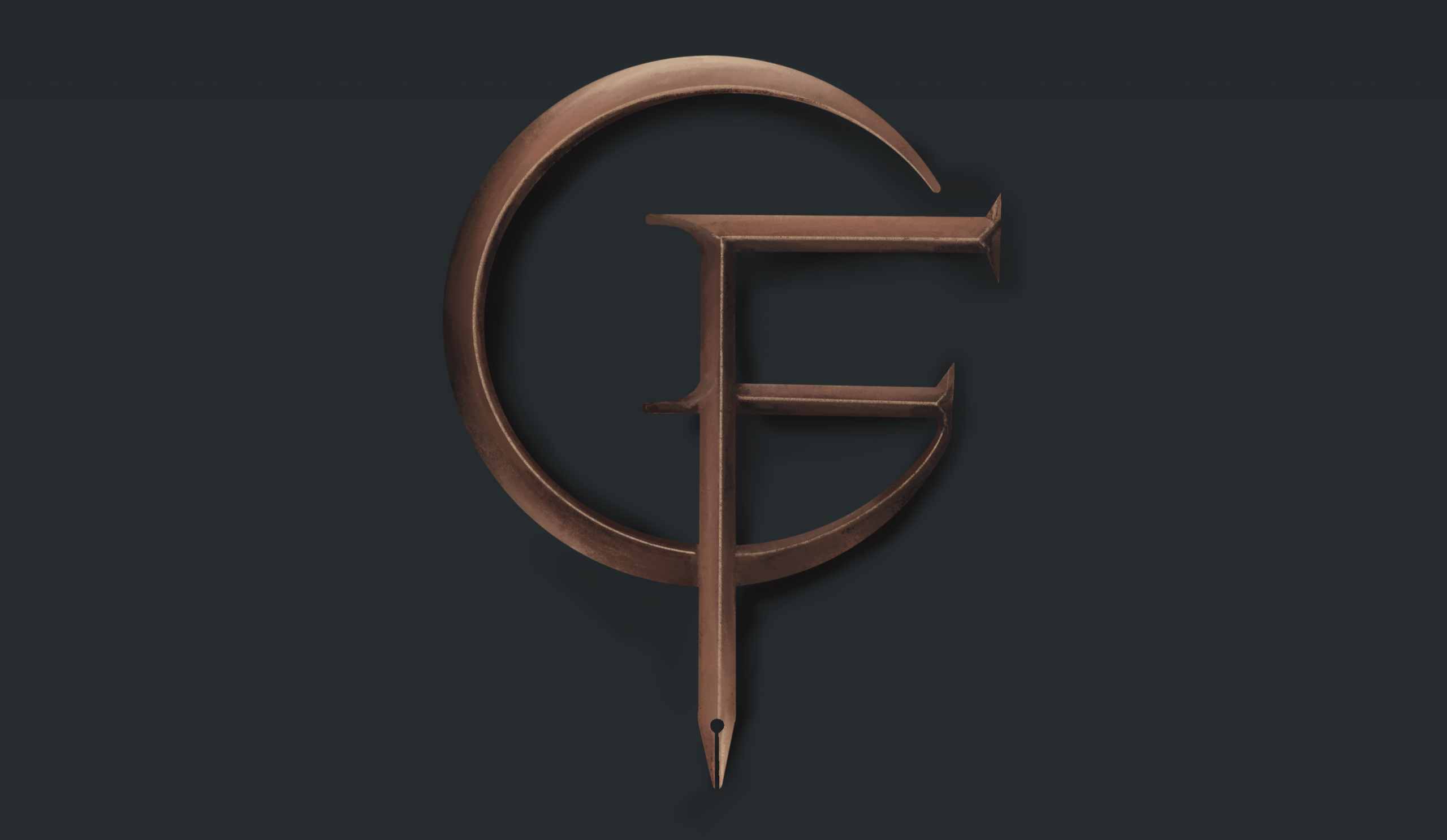 logo Florie Gallen représentant le G de gris/grey et le F de fantasy